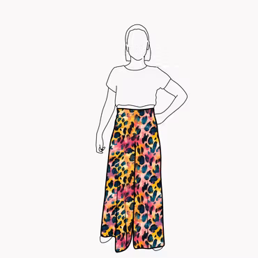Palazzo byxa - Vibrant leo