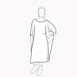 Jerseykaftan - Valfritt tyg