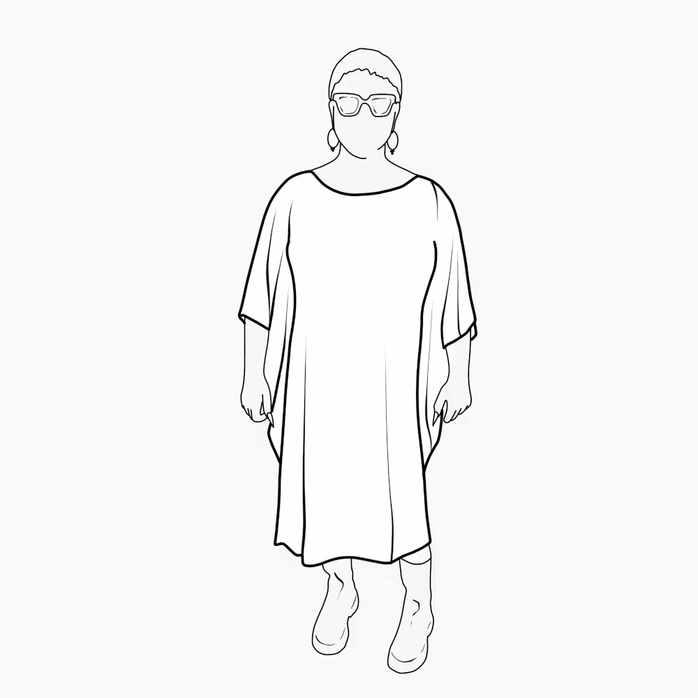 Jerseykaftan - Valfritt tyg