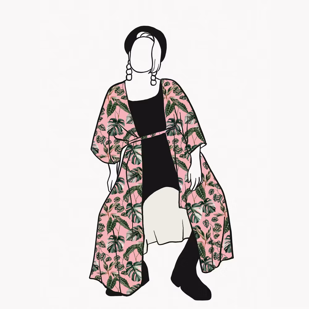 Paradise Kaftan med knytband