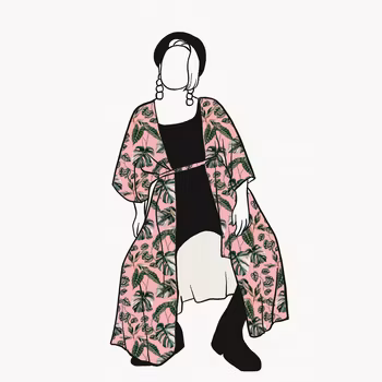 Paradise Kaftan med knytband