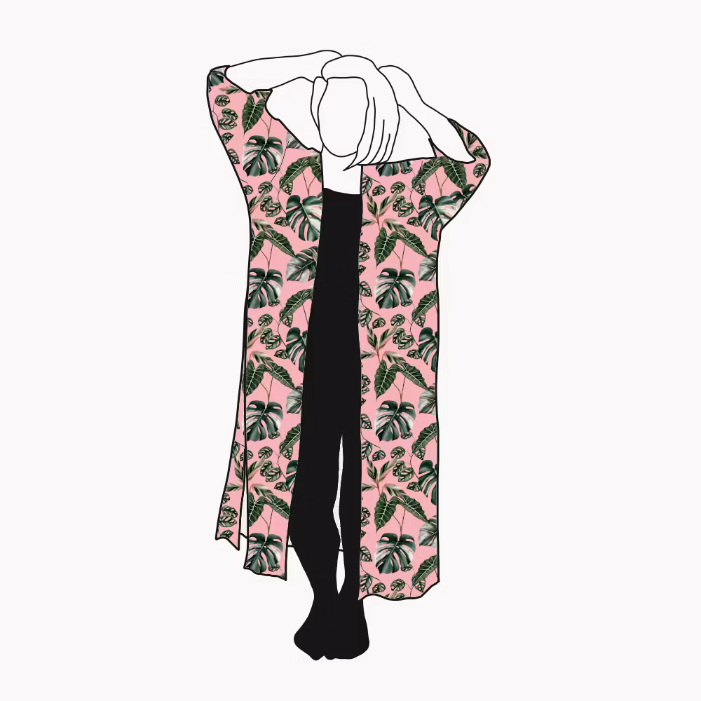 Paradise Kaftan med slitsar