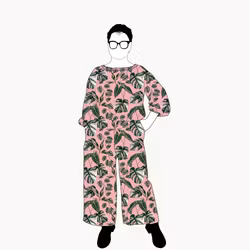 Paradise All in one suit Viskos