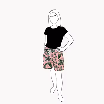 Paradise Viskos-shorts