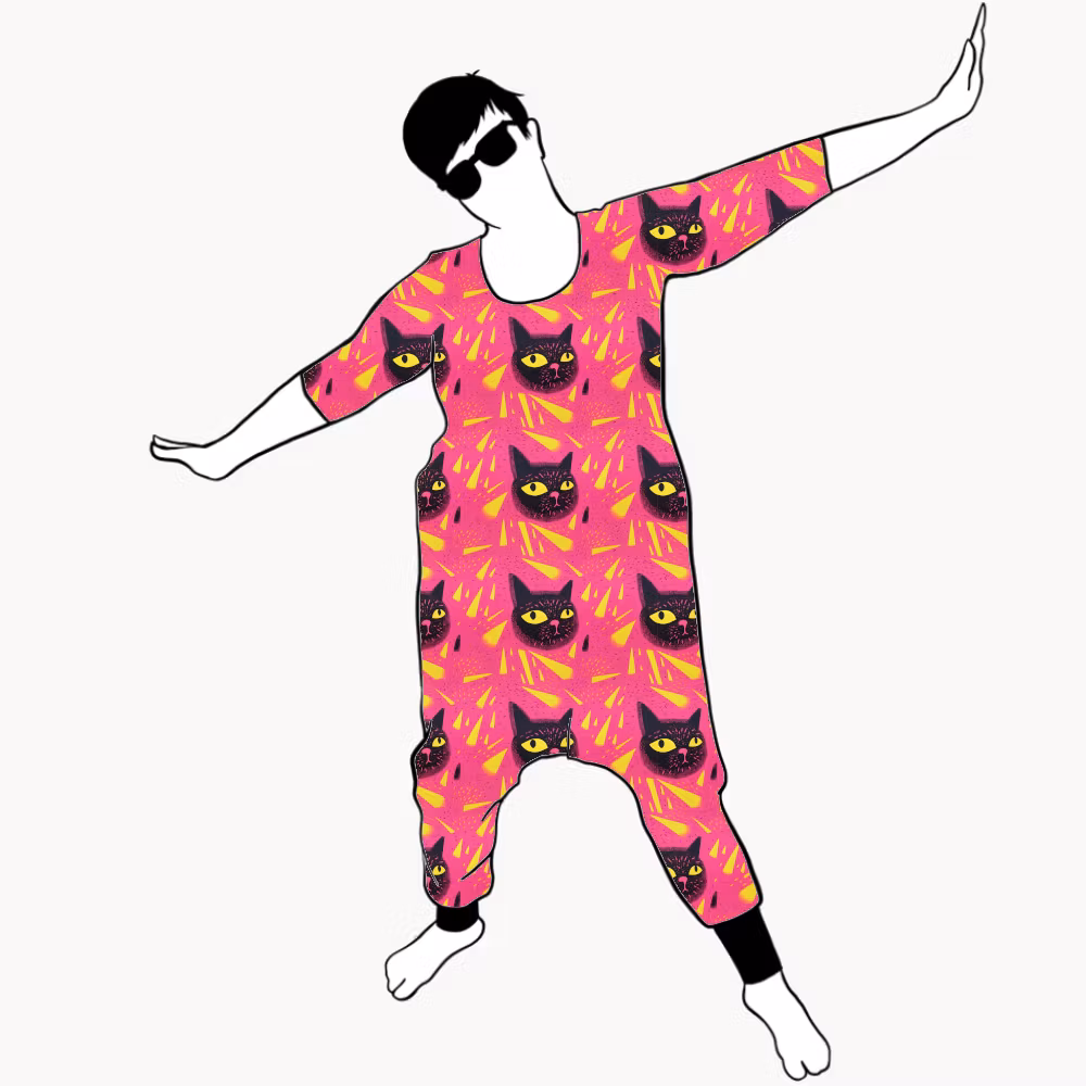 Black Cats Jumpsuit (alla ärmlängder)