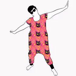 Black Cats Jumpsuit (alla ärmlängder)