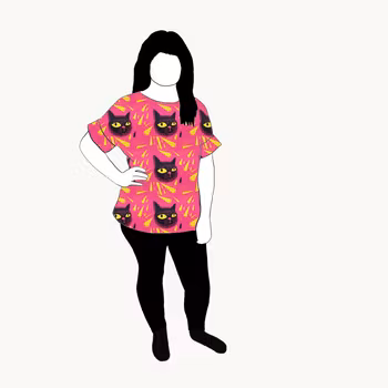 Black Cats Oversized T-shirt