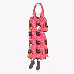 Cozy dress Black Cats - Designa din egen klänning