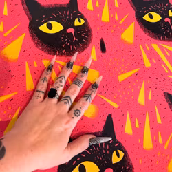 Black Cats Haremsbyxor