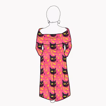 Palazzo Jumpsuit - Black Cats