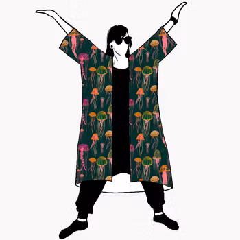Jelly Jersey kimono