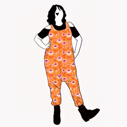 Retro Orange Jumpsuit (alla ärmlängder)