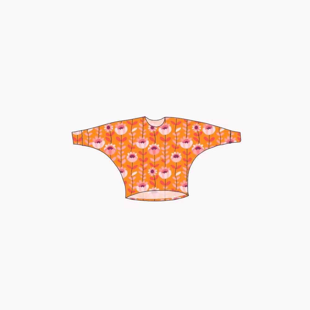 Retro Orange Batmantröja