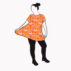 Retro Orange Tunika