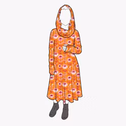 Cozy dress Retro Orange - Designa din egen klänning