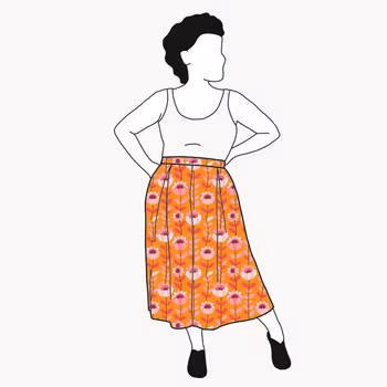Retro Orange Culottes (långa & 3/4 långa)