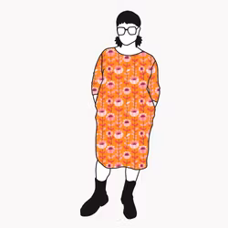 Retro Orange Boxtunika