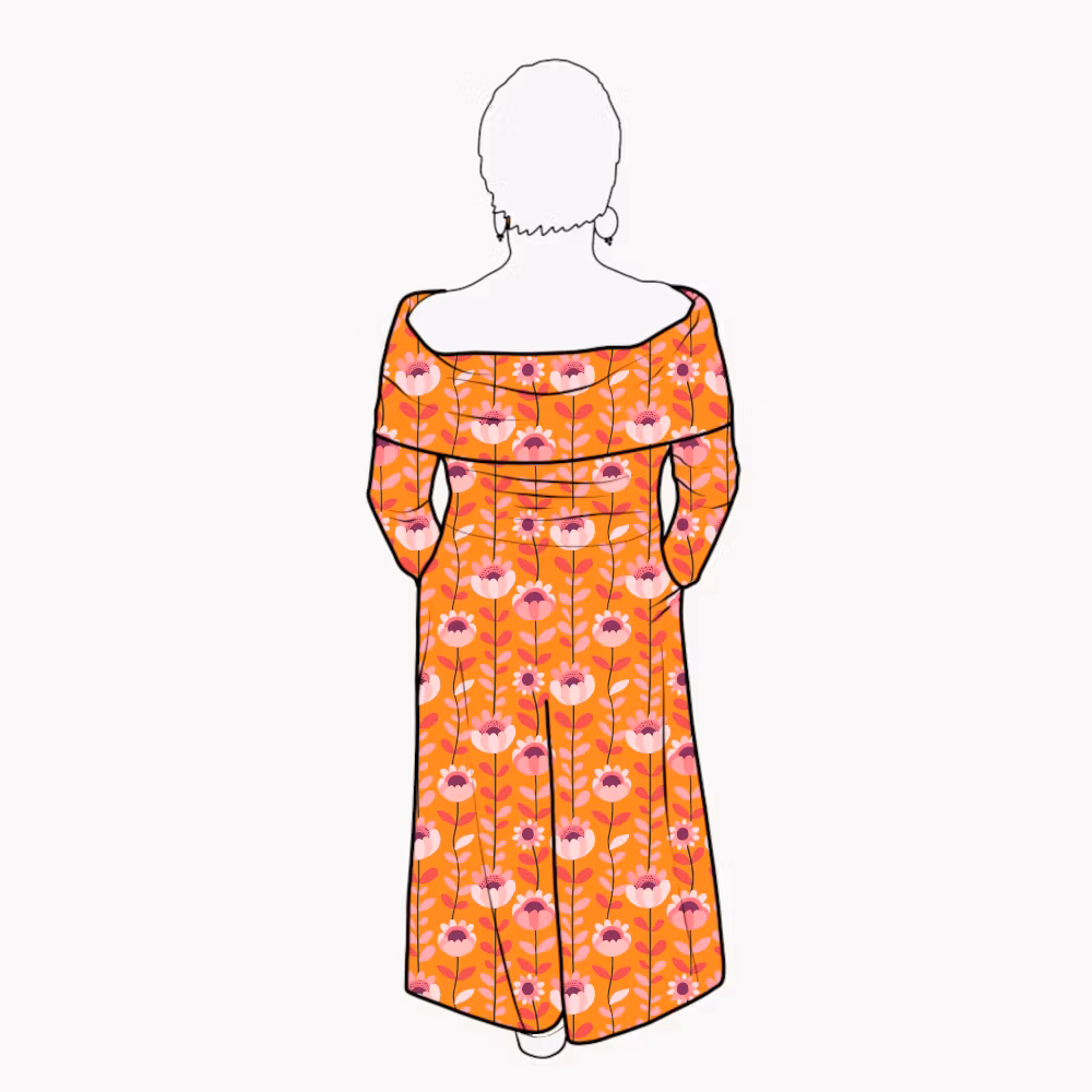 Palazzo Jumpsuit - Retro Orange