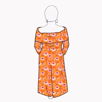 Palazzo Jumpsuit - Retro Orange