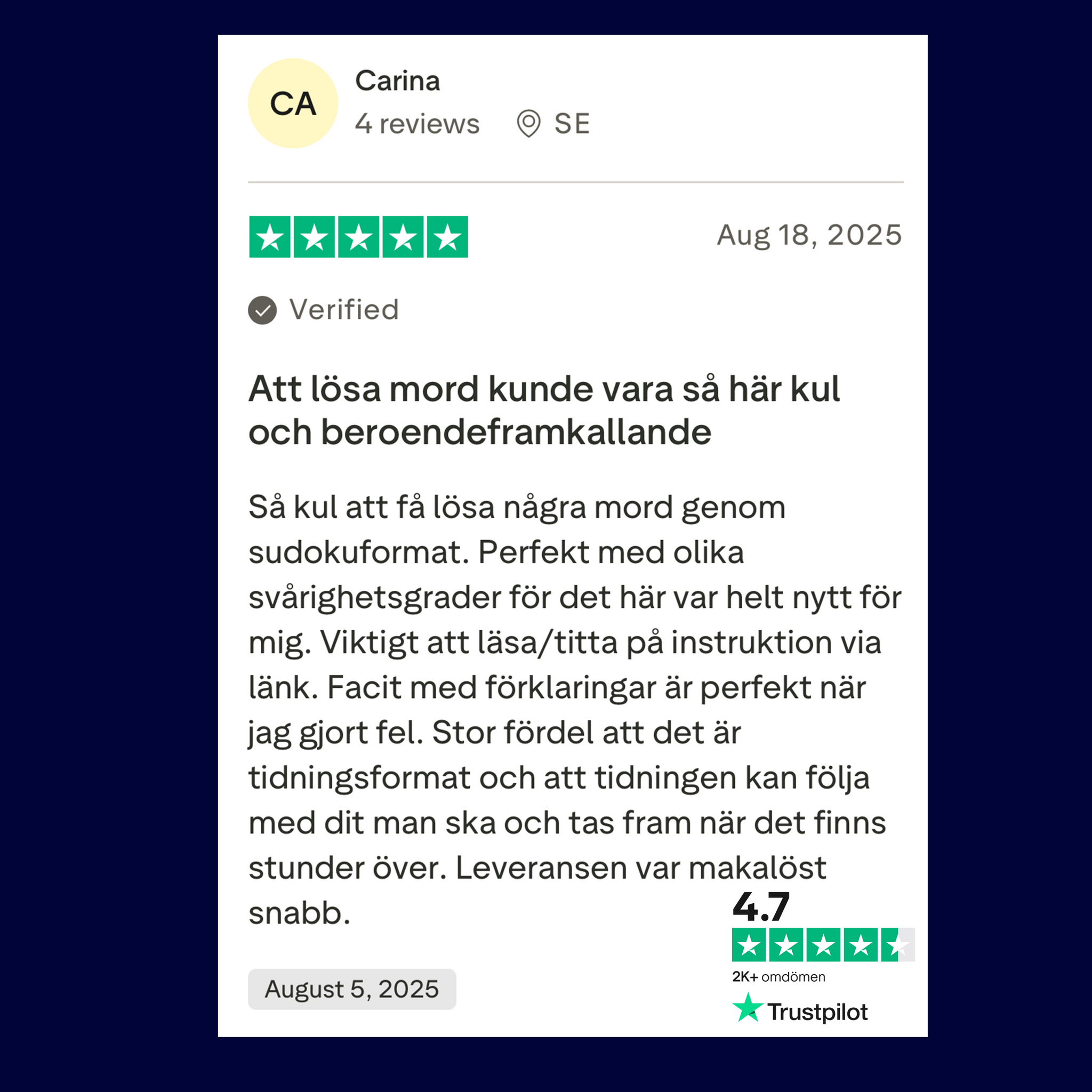 Korsmord Nr 1