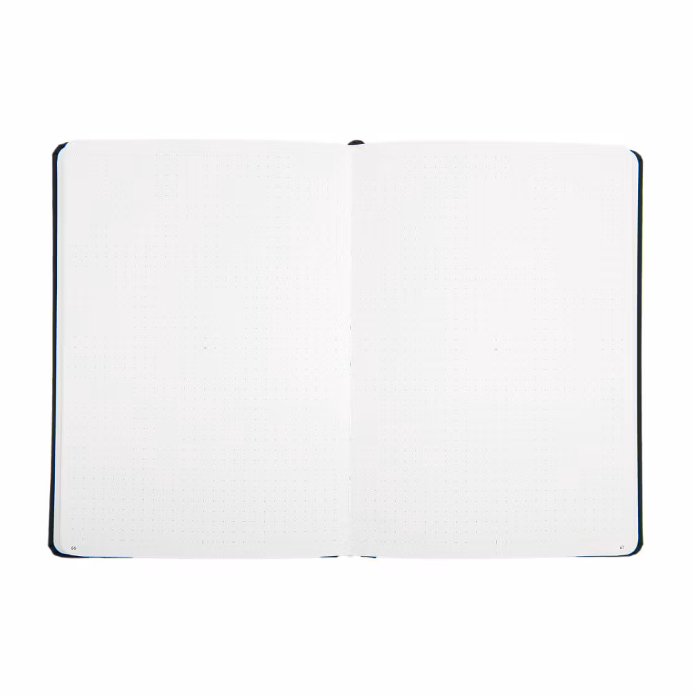 Yop & Tom Dot Grid Journal - Hummingbird Deep Ocean A5