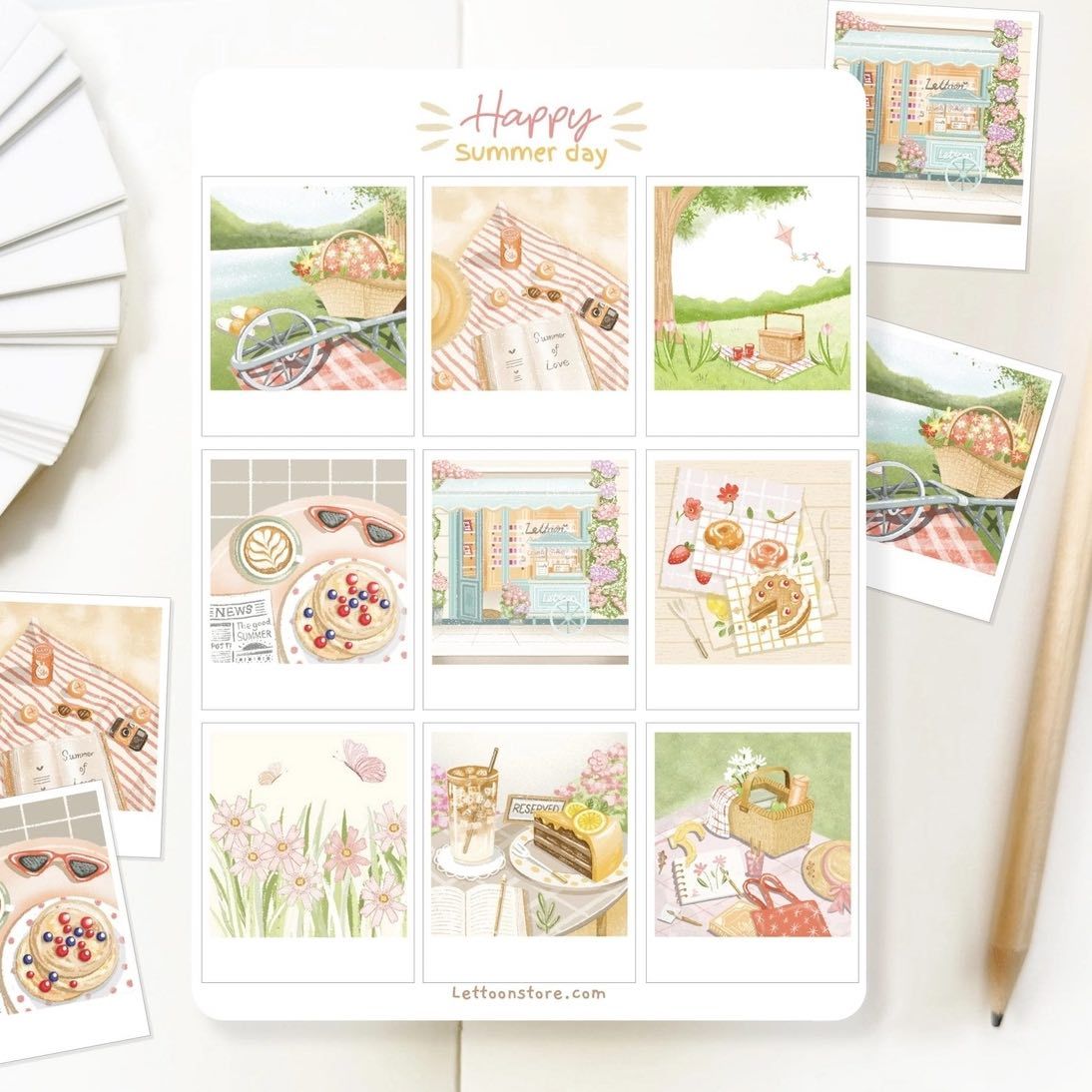 Stickers Lettoon - Happy Summer Day