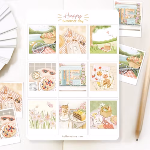 Stickers Lettoon - Happy Summer Day