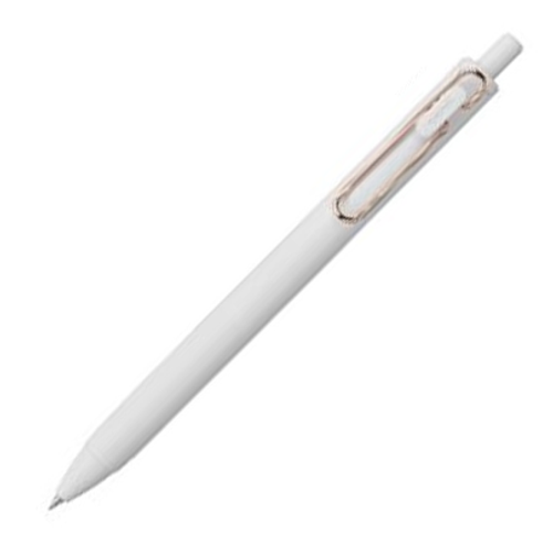 Uni-ball One Rose Gold Clip White 0.38mm