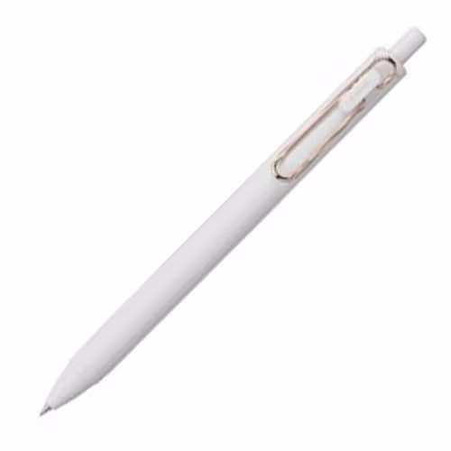 Uni-ball One Rose Gold Clip White 0.38mm