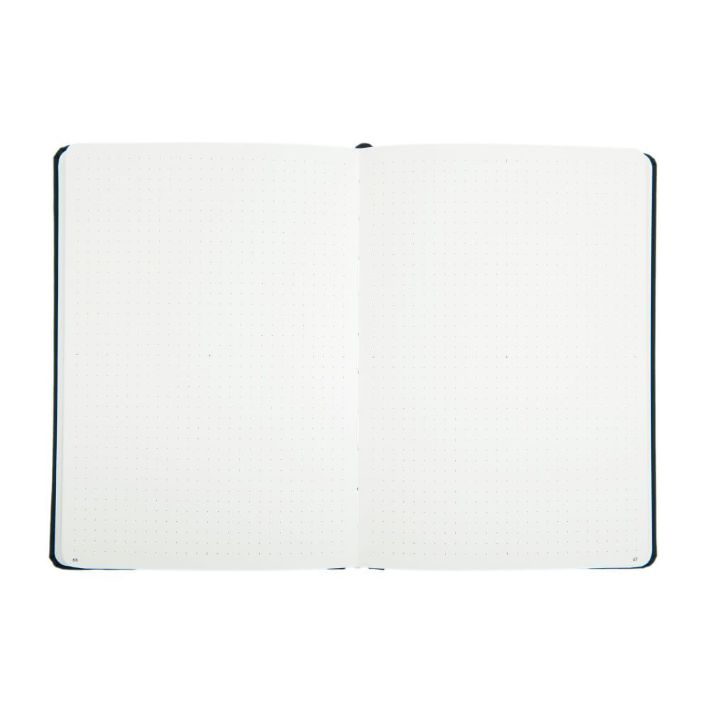 Yop & Tom Dot Grid Journal - Moon & Stars Charcoal A5