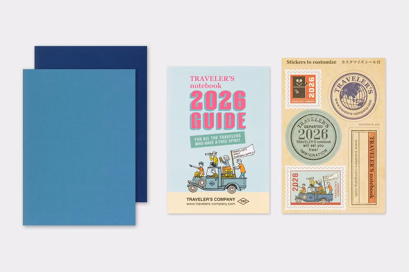 2026 Diary Refill (Weekly) - Passport Size // Traveler's Notebook
