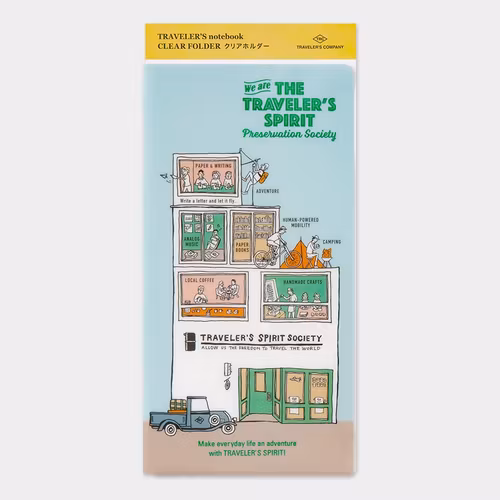 2026 Clear Folder - Regular Size // Traveler's Notebook