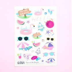 Stickers Willwa - Day at the Beach