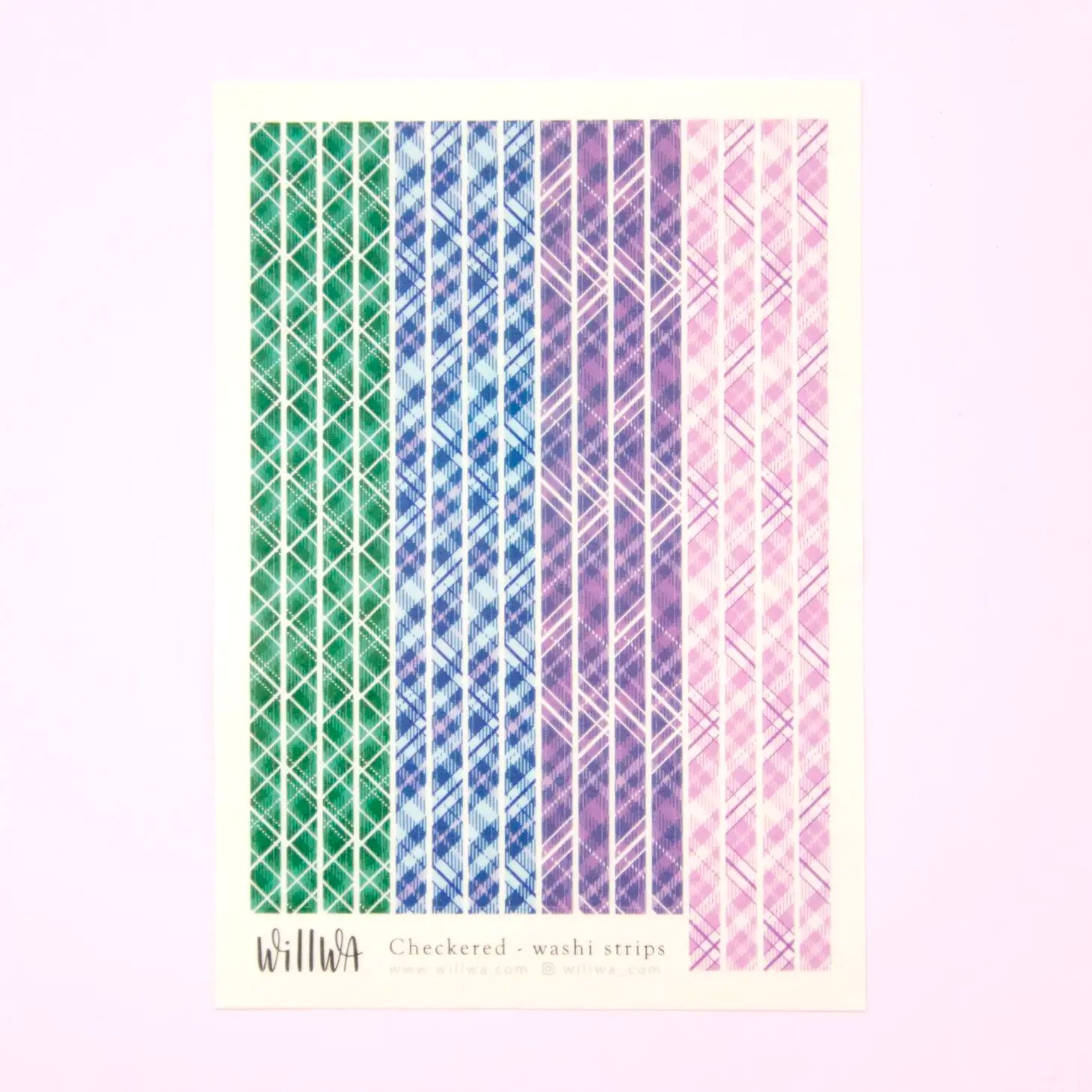 Stickers Willwa - Checkered washi strips