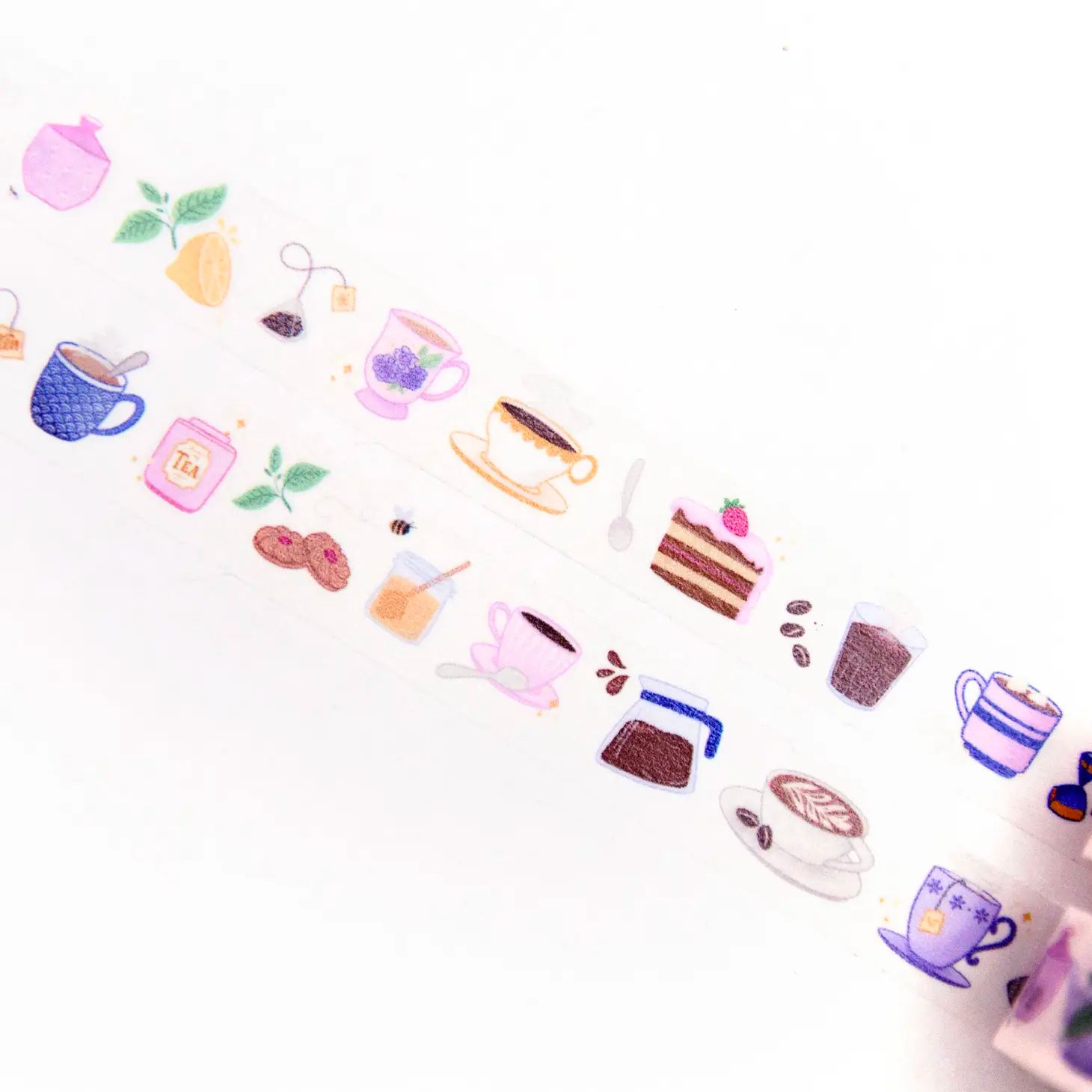 Washi Tape Willwa - Teacups & coffee mugs 15 mm