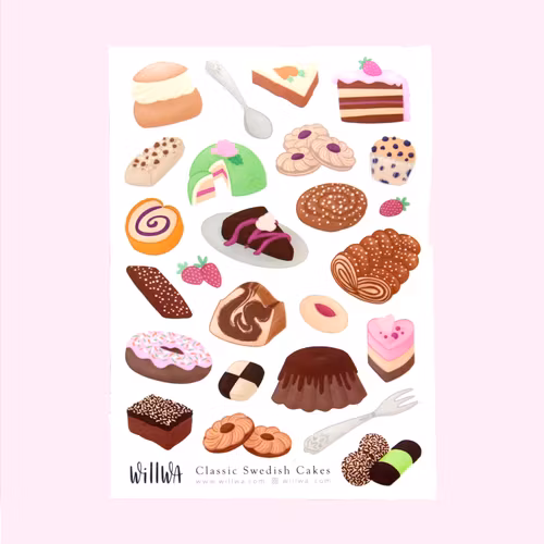 Stickers Willwa - Classic Swedish Cakes