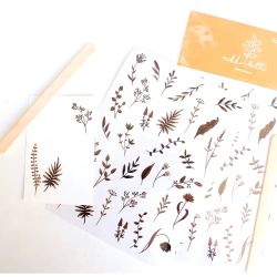 Rub-on-stickers Nikki Dotti - Autumn flowers