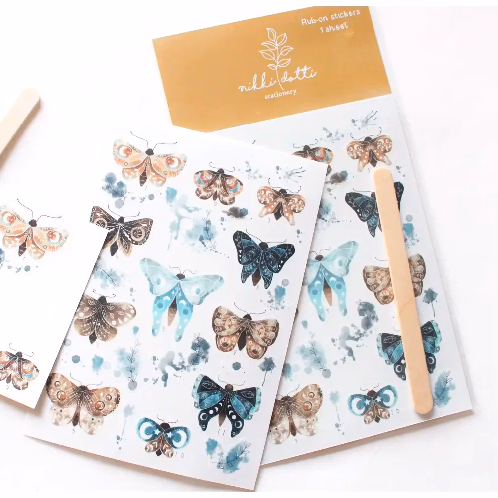 Gnuggisar Nikki Dotti Watercolor butterflies