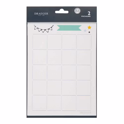 Stencil Månadsöversikt rutnät