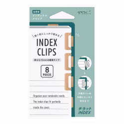 Midori Index Clips Orange (Kopparfärgad)