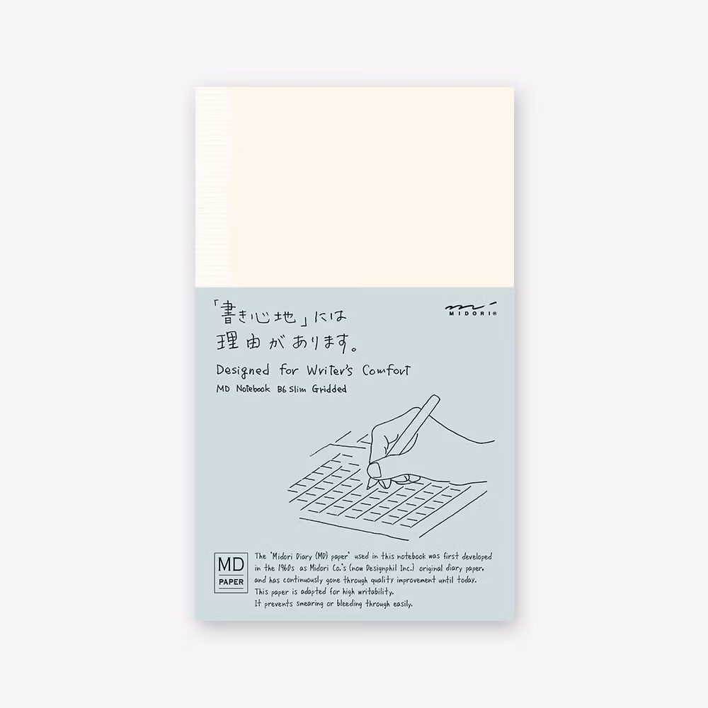 Midori MD Notebook B6 Slim Grid