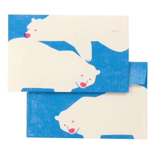 Midori Envelope Bear 8 pcs