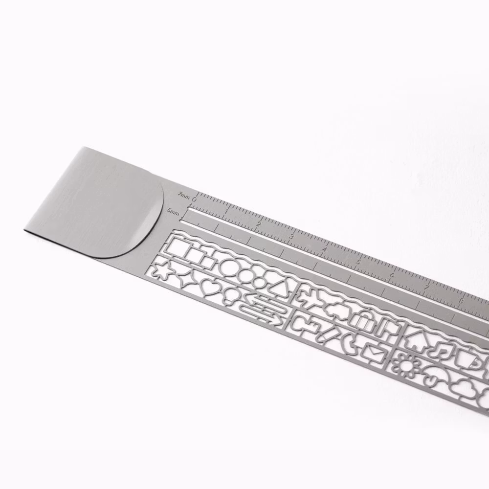 Midori Clip Ruler Silver