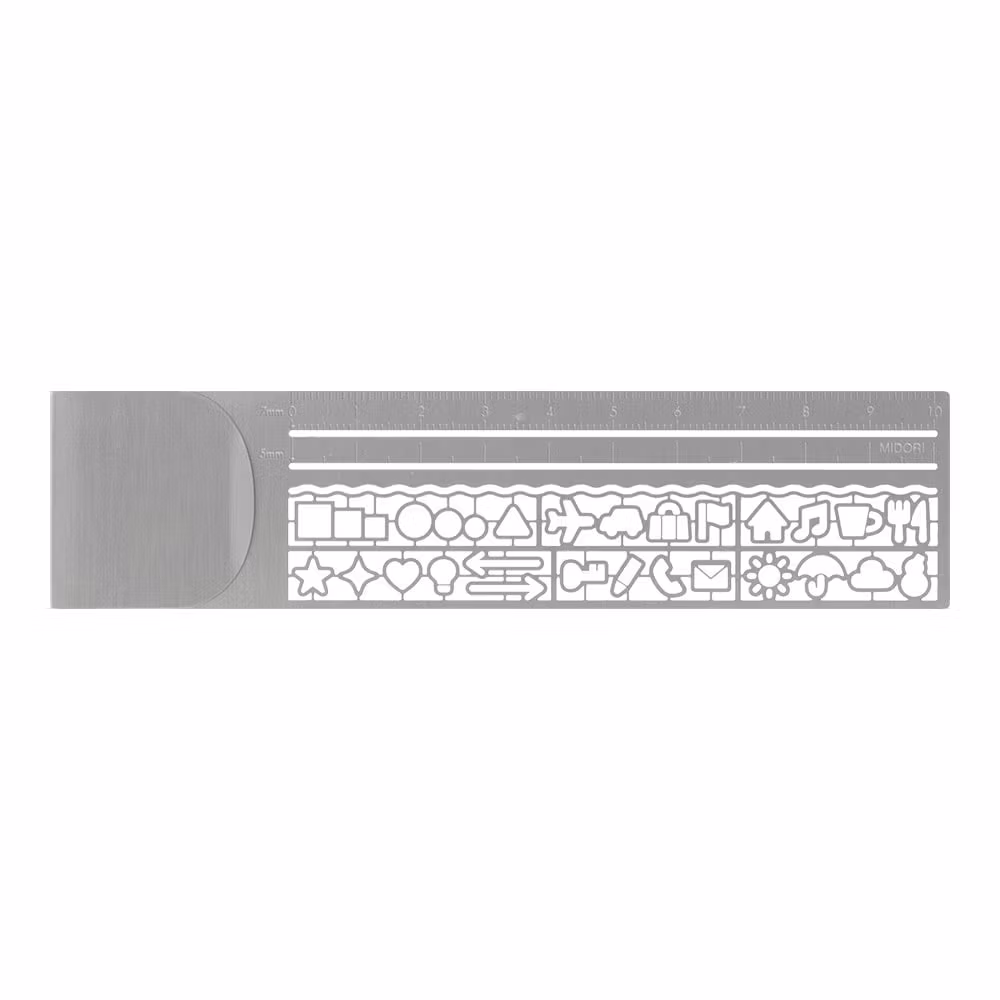 Midori Clip Linjal Silver