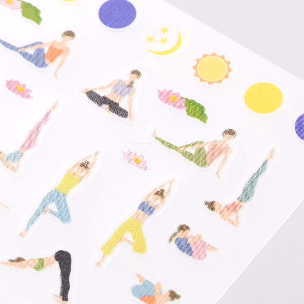 Midori Stickers Achievement Yoga