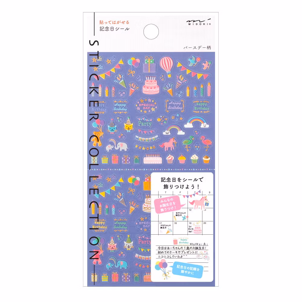 Midori Sticker Anniversary Birthday