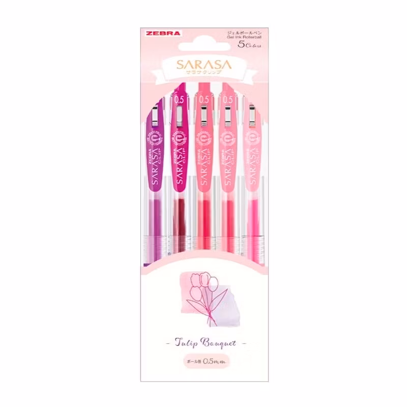 Zebra Sarasa Clip Bouquet Tulip set