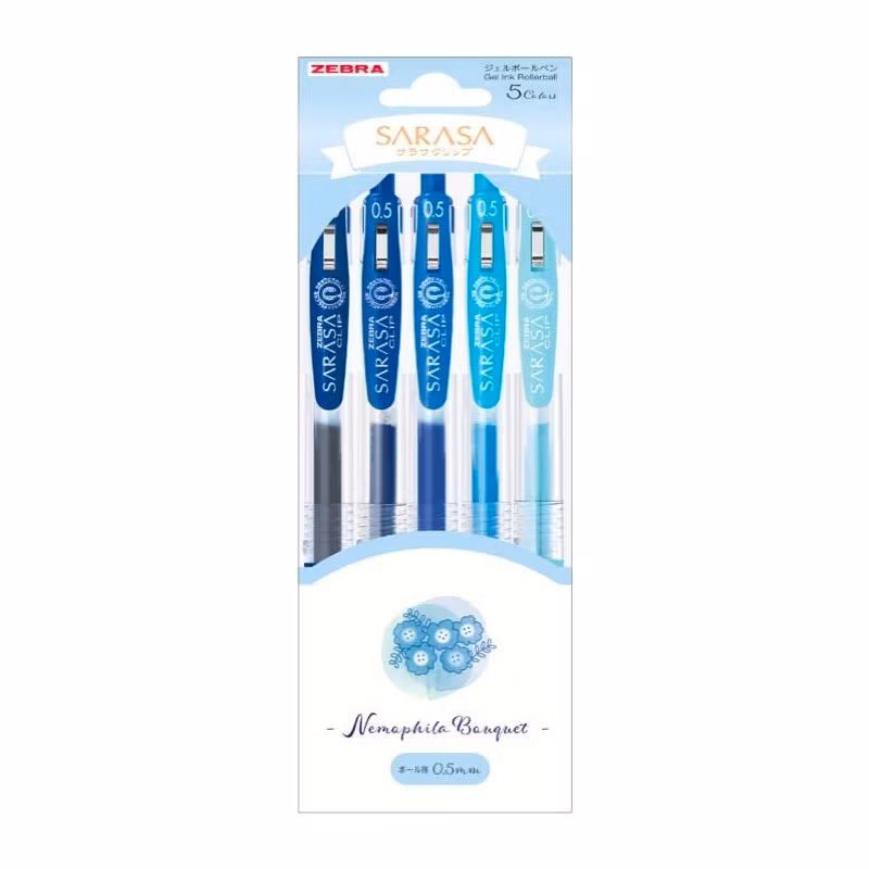Zebra Sarasa Clip Bouquet Nemophila set