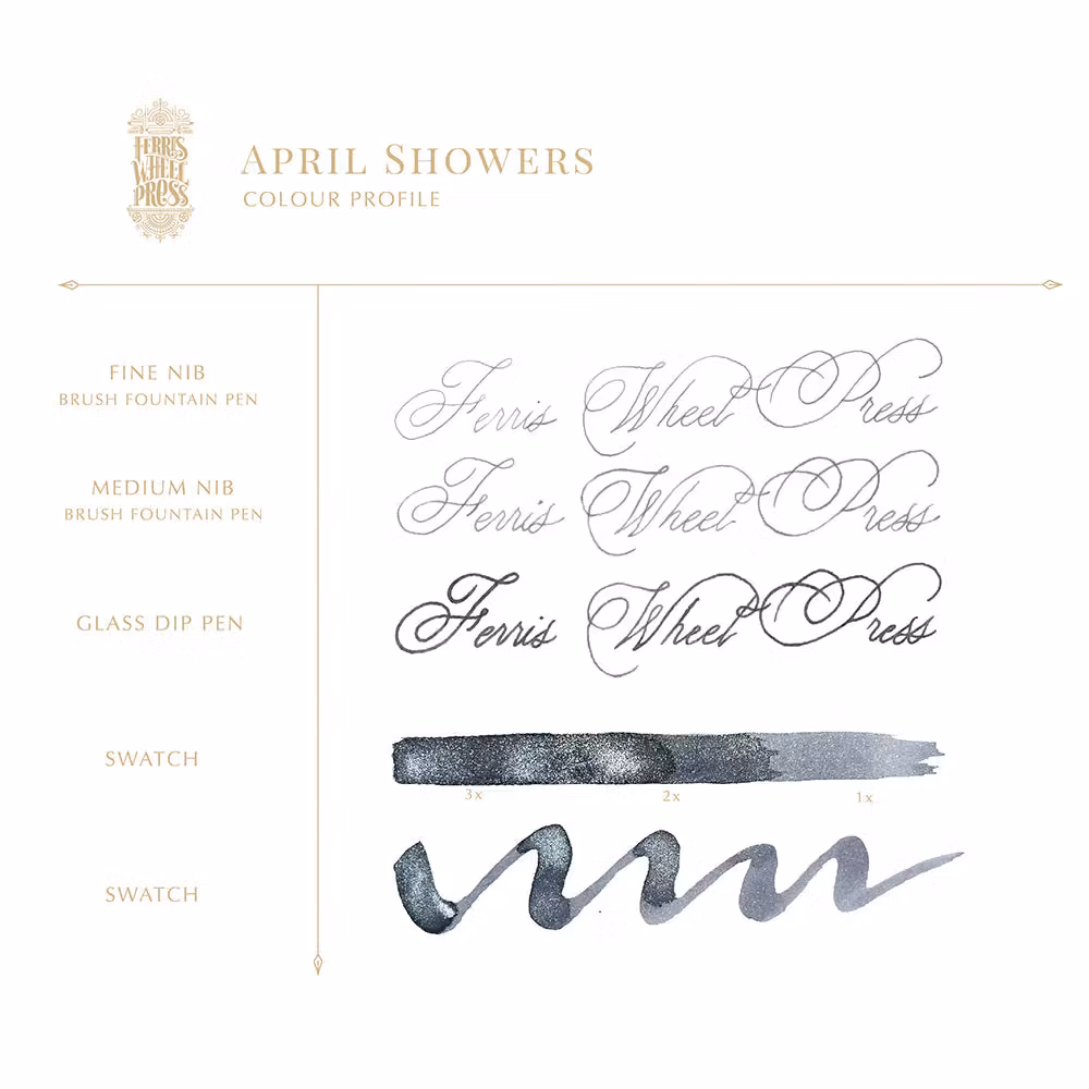 Ferris Wheel Press April Showers 38 ml Ink