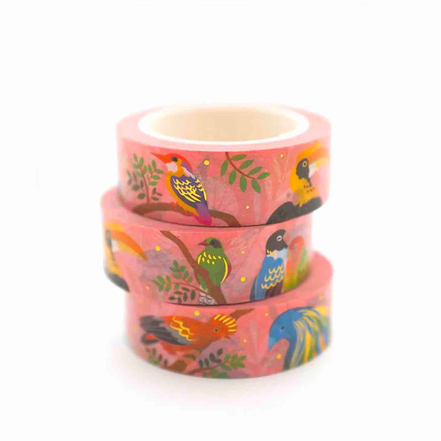 Washi Tape Shoal - Tropical Birds